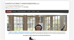 Desktop Screenshot of eurostyleimpactwindows.com